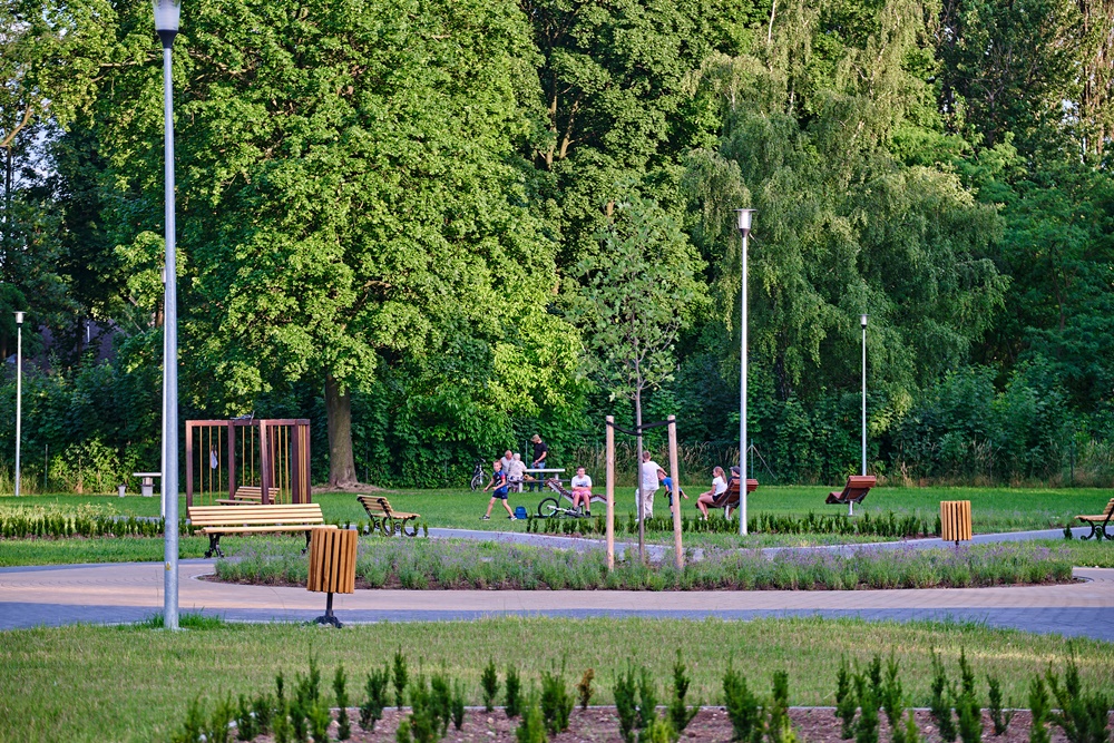 Nowy skwer w Sośnicy. Kolejne zielone miejsce na mapie Gliwic