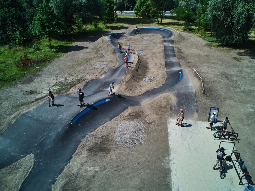 Największy pumptrack w Gliwicach powstał na Koperniku!