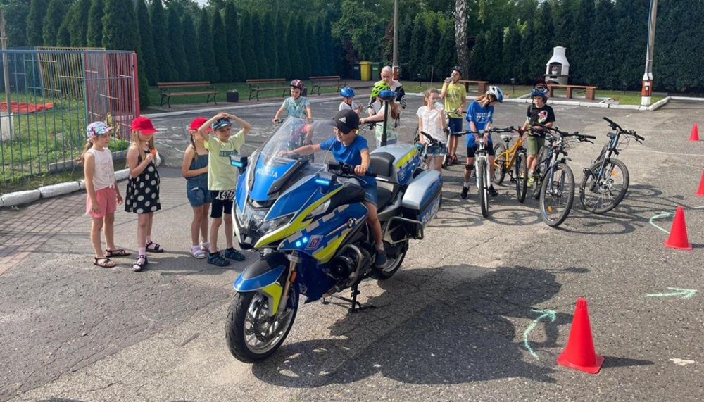 Sosnowieccy policjanci uczestniczyli w egzaminach na kartę rowerową