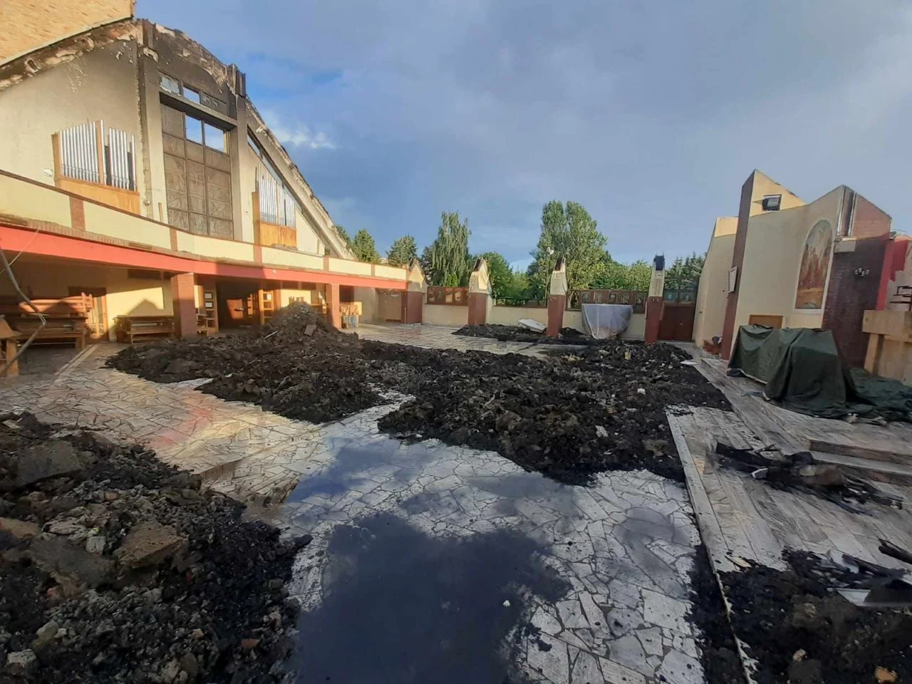 Kościół pw. św. Floriana spłonął w wyniku pożaru. Trwają przygotowania do odbudowy