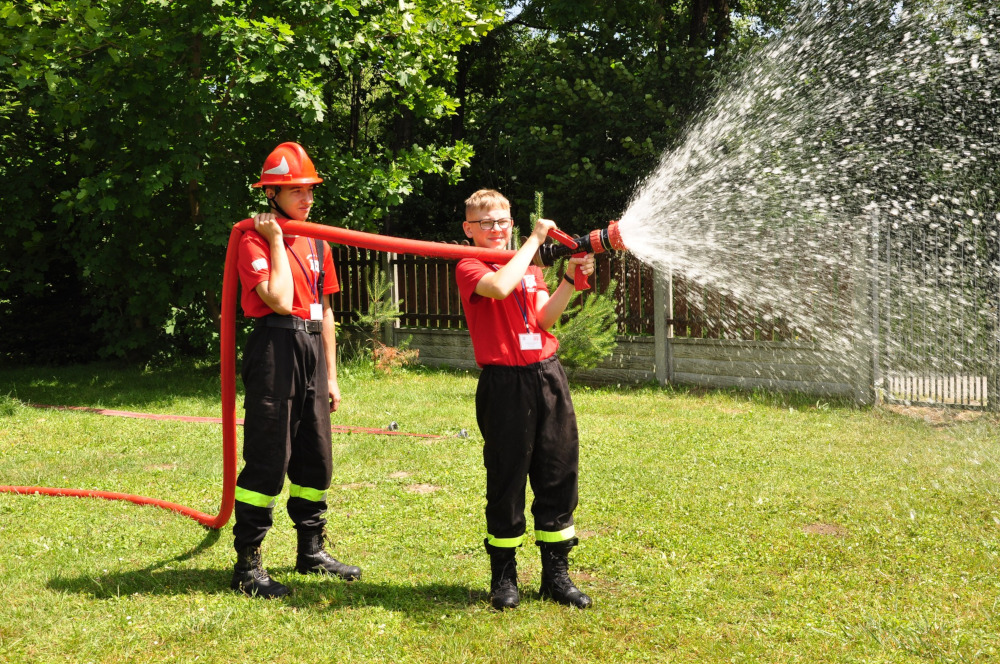 Obóz szkoleniowy Młodzieżowych Drużyn Pożarniczych powiatu mikołowskiego zakończony