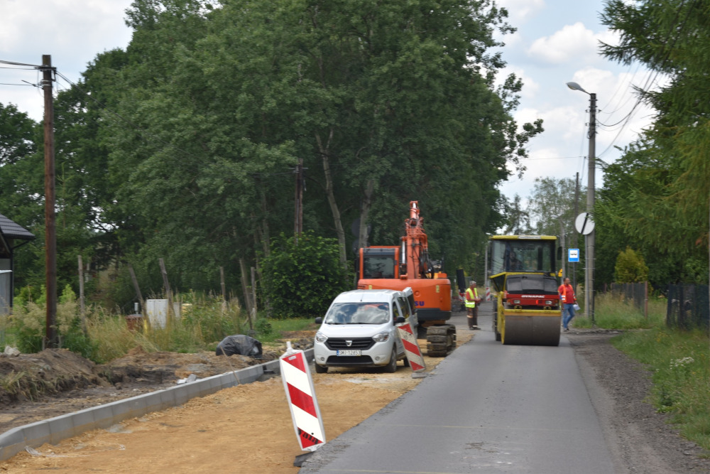 Trwa przebudowa Rybnickiej w Gostyni