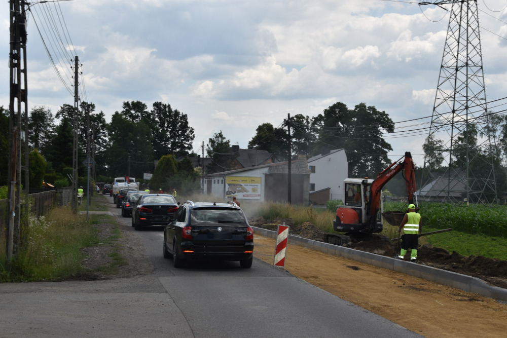 Trwa przebudowa Rybnickiej w Gostyni