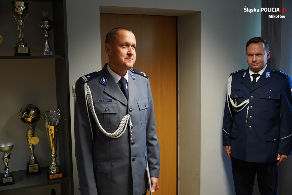 Policjant z Mikołowa dołączył do grona oficerów starszych