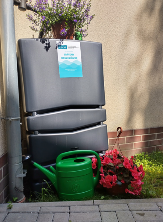 W Katowicach przy miejskich budynkach stanęły kolejne zbiorniki na deszczówkę!