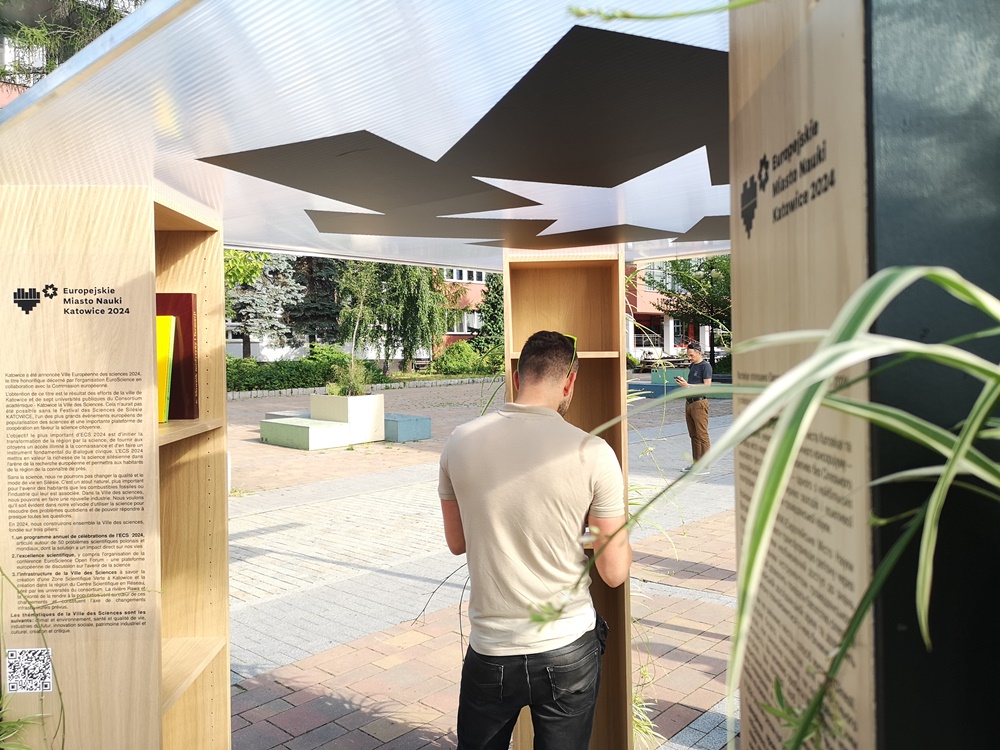 Biblioteki plenerowe promują Europejskie Miasto Nauki Katowice 2024