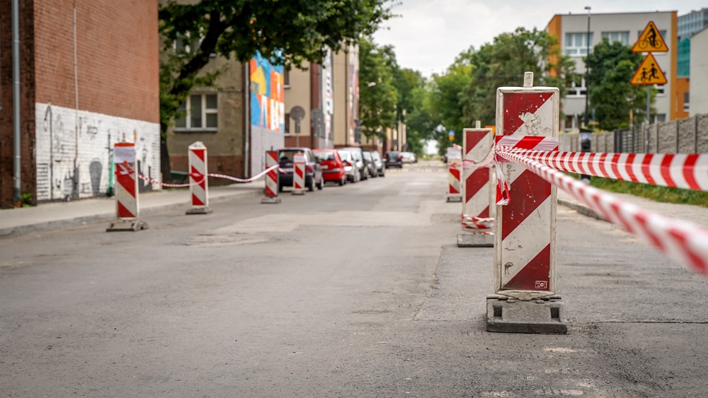 Uwaga kierowcy! Remont chodnika i nawierzchni jezdni na ul. Ordona w Katowicach