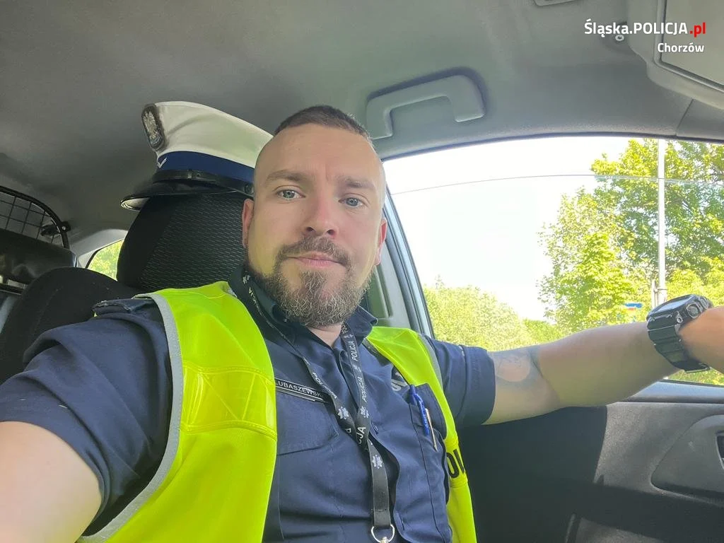 Policjant chorzowskiej drogówki podczas dnia wolnego zatrzymał złodzieja