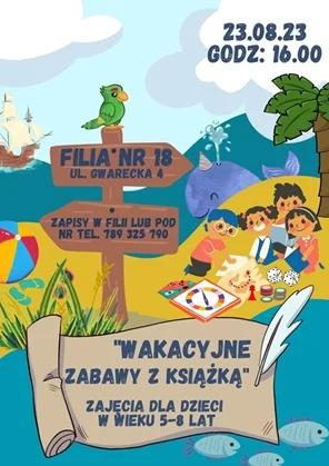 "Wakacyjne zabawy z książką". Zapisz swoje dziecko do chorzowskiej biblioteki!