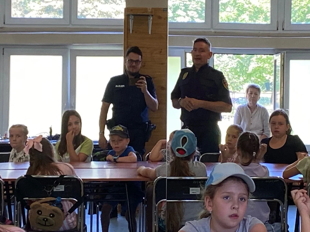 Policjant i strażnik miejski ze Świętochłowic mówili o bezpieczeństwie