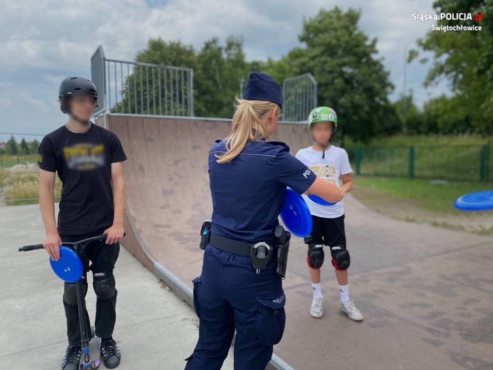"Bezpieczny skatepark i pumptrack". Świętochłowiccy mundurowi apelowali o rozwagę