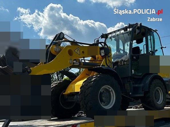 Zabrze: Mundurowi odnaleźli skradzione pojazdy budowlane. Maszyny wrócą do właścicieli