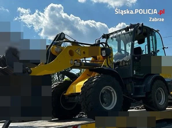 Zabrze: Mundurowi odnaleźli skradzione pojazdy budowlane. Maszyny wrócą do właścicieli