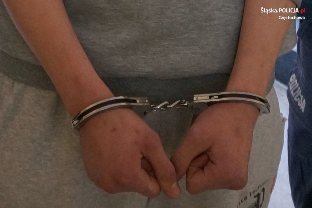 Częstochowscy policjanci zatrzymali dwóch sprawców rozboju na obywatelu Mongolii