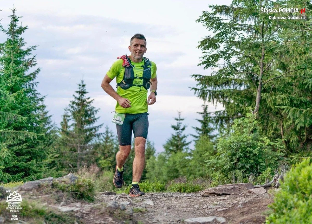 Dąbrowski policjant wzorem do naśladowania. Zajął 15 miejsce w biegu na dystansie 130 km!