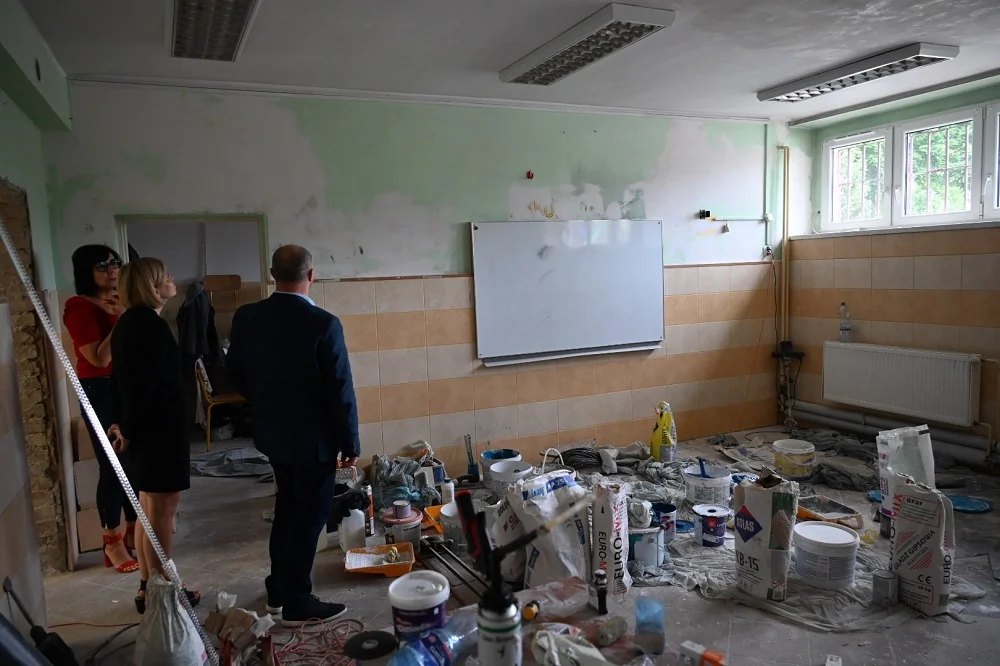 Trwa remont w Zespole Szkolno-Przedszkolny nr 2. Usuwane są szkody górnicze