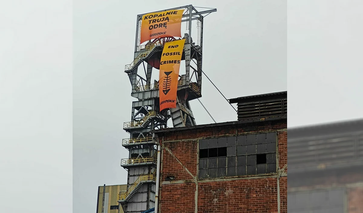 Aktywiści Greenpeace opuścili szyb KWK Ruda. Nielegalną akcję komentuje PGG