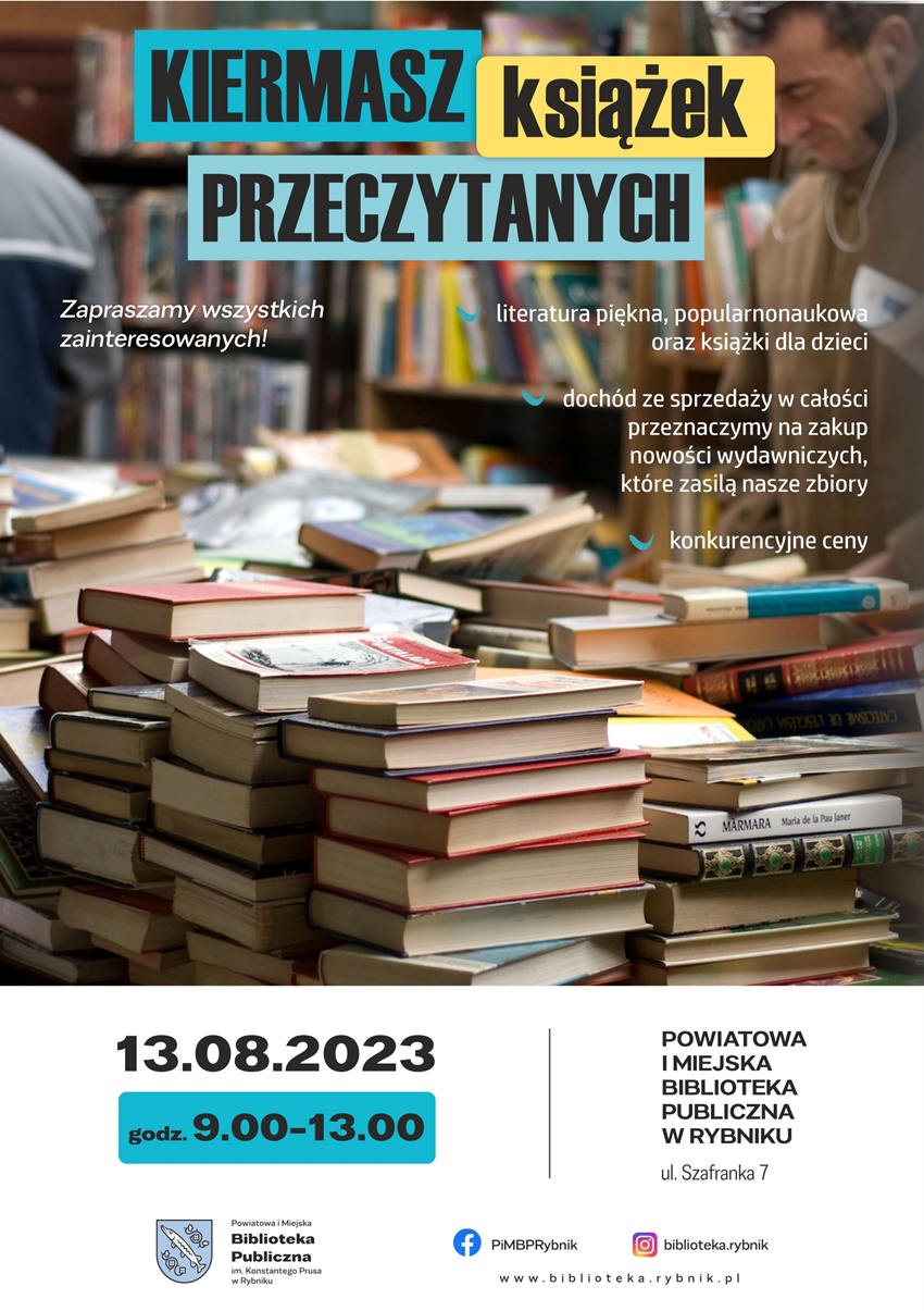 Sierpniowy Kiermasz książek przeczytanych w Rybniku