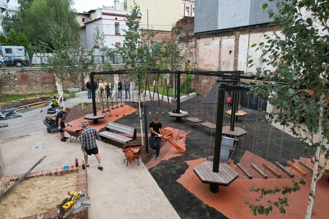 Bytom: Trwa odnowa Zielonej strefy w parku kieszonkowym