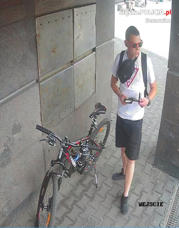 Kradzież roweru w Sosnowcu. Widziałeś tego mężczyznę?