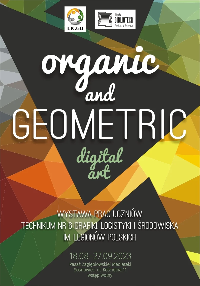 Organic and geometric Digital Art. Przestrzeń pikselowej wyobraźni w Sosnowcu