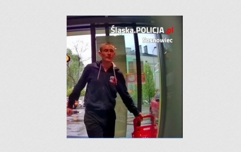 Kradzież artykułów spożywczych i chemicznych w Sosnowcu. Poznajesz tego mężczyznę?
