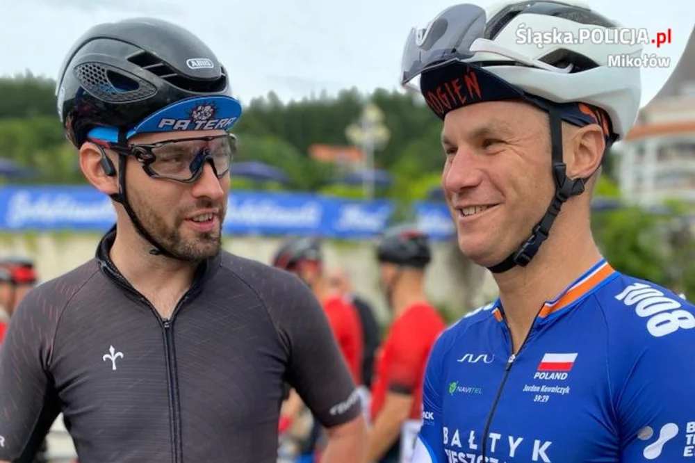 Mikołowski policjant na Mistrzostwach Policji w kolarstwie szosowym w ramach 80. TdP