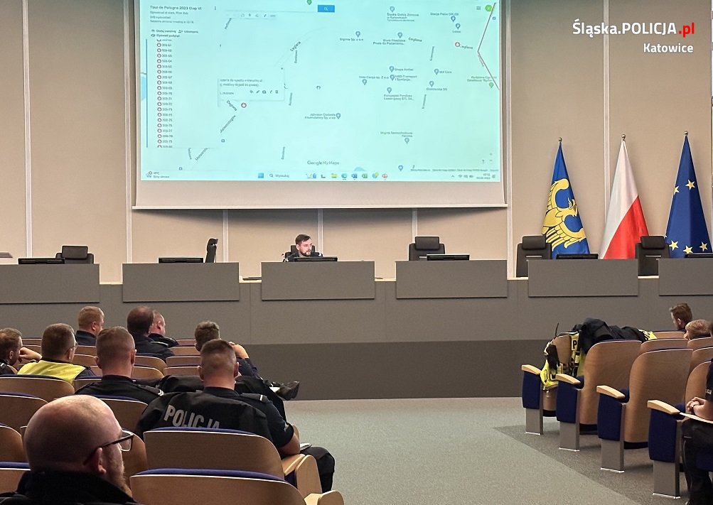 Policjanci na Tour de Pologne 1