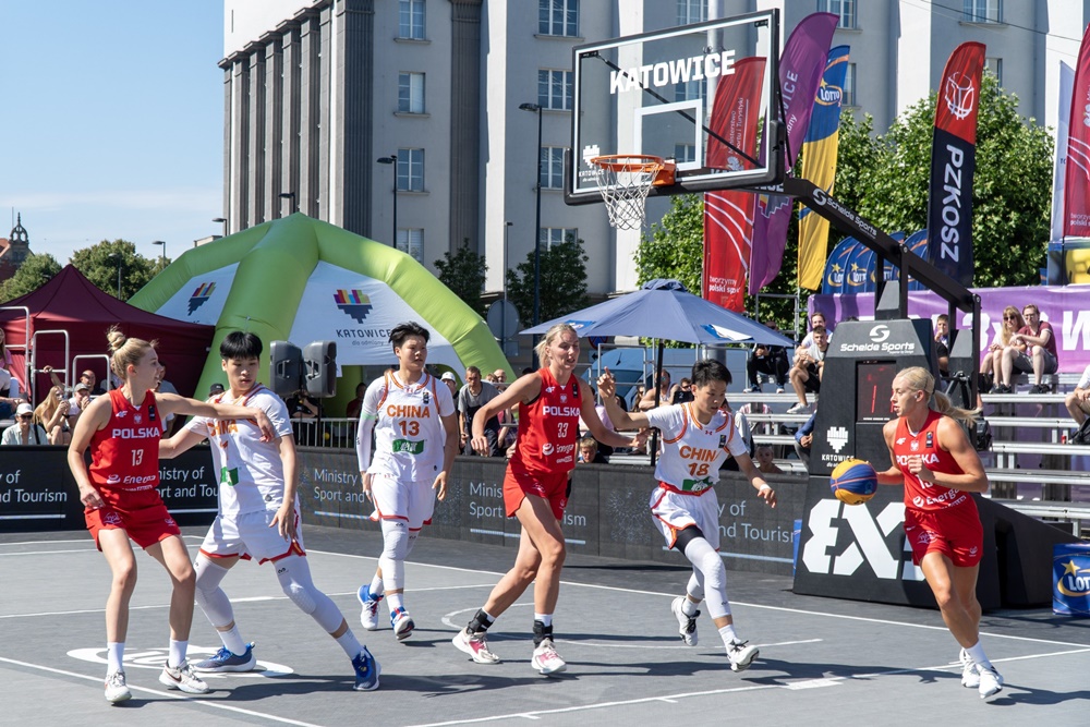 Katowickie zawodniczki toczyły zmagania w FIBA 3x3 Women's Series Katowice Stop 2023