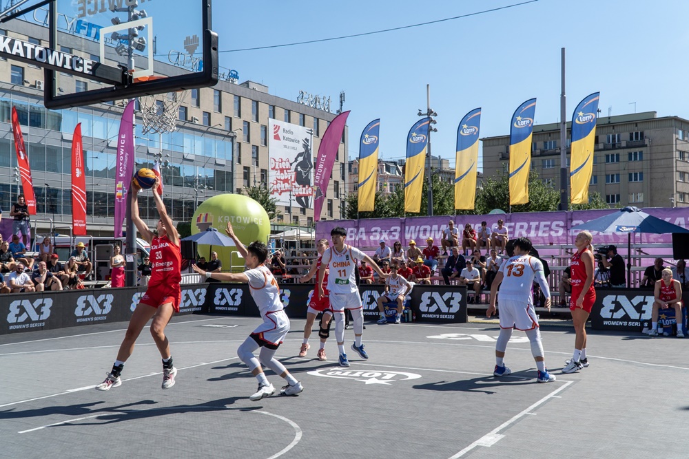 Katowickie zawodniczki toczyły zmagania w FIBA 3x3 Women's Series Katowice Stop 2023