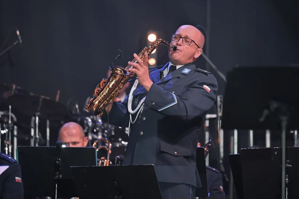 Orkiestra Komendy Wojewódzkiej Policji w Katowicach wystąpiła w Nowym Targu