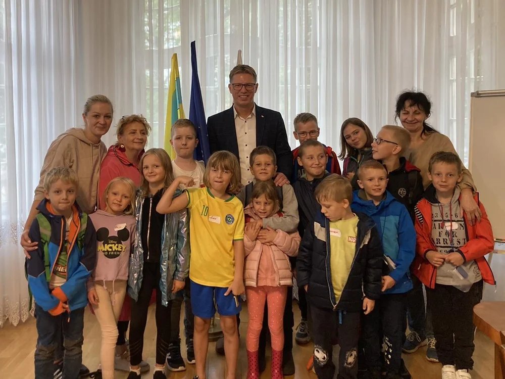 Mali goście z Centrum Kultury Śląskiej odwiedzili Prezydenta Świętochłowic