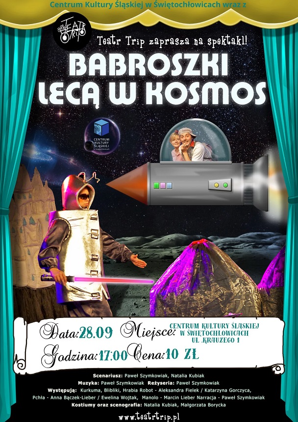 Spektakl "Babroszki lecą w kosmos" już we wrześniu w CKŚ!