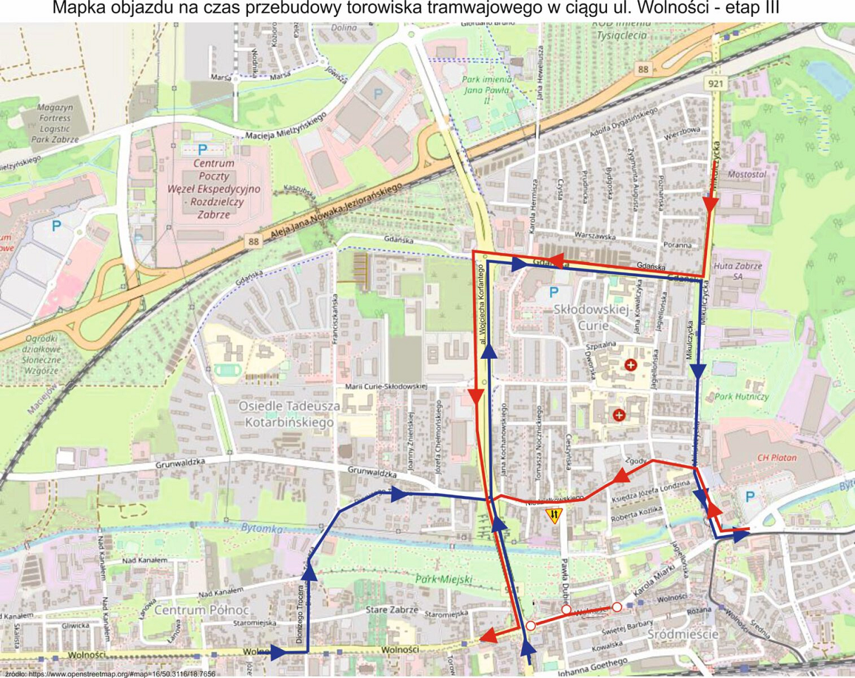Modernizacja torowiska w centrum miasta wkracza w trzeci etap. Kolejne utrudnienia!