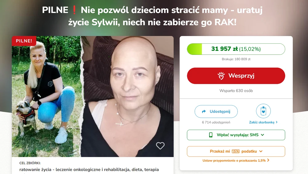 Pracowała jako opiekunka osób niepełnosprawnych. Dzisiaj sama potrzebuje pomocy