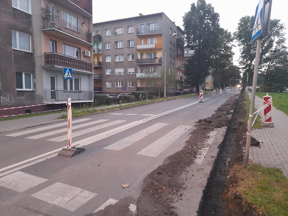 Likwidacja szkód górniczych na ul. ks. J. Niedzieli w Bielszowicach