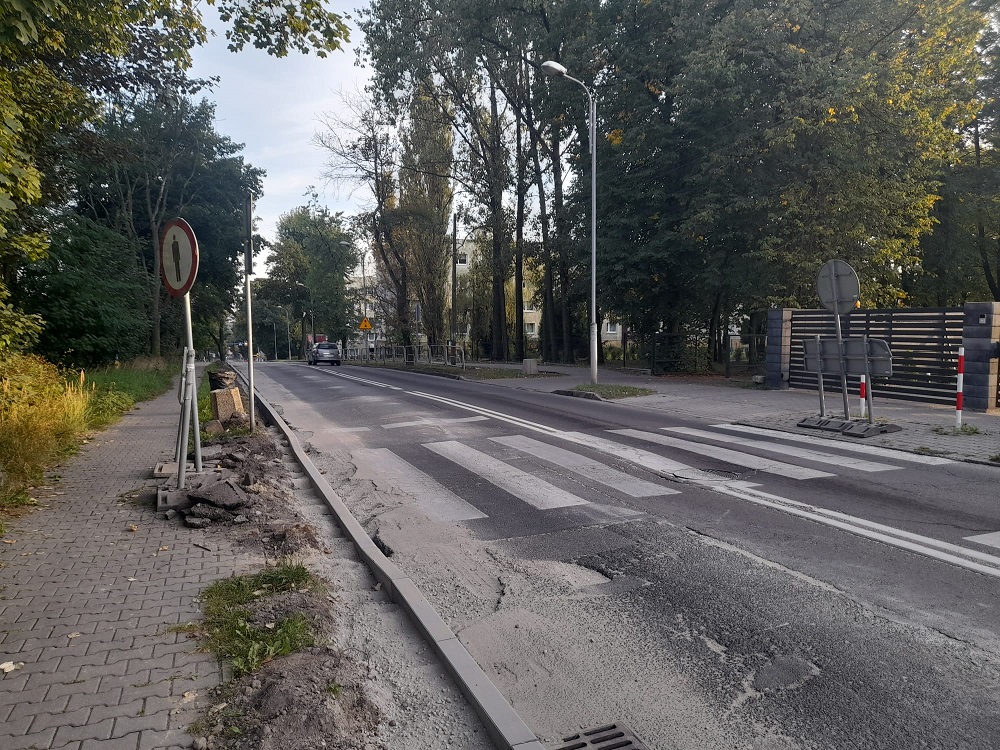 Likwidacja szkód górniczych na ul. ks. J. Niedzieli w Bielszowicach