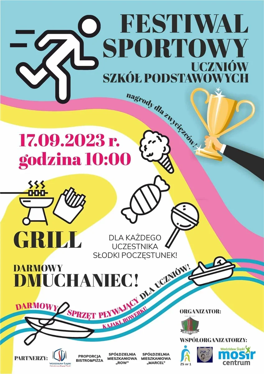 Sportowe wydarzenie dla uczniów szkół podstawowych w Wodzisławiu Śląskim