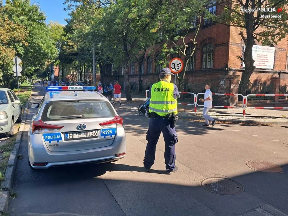 Policjanci z Mysłowic zabezpieczali weekendowe wydarzenia