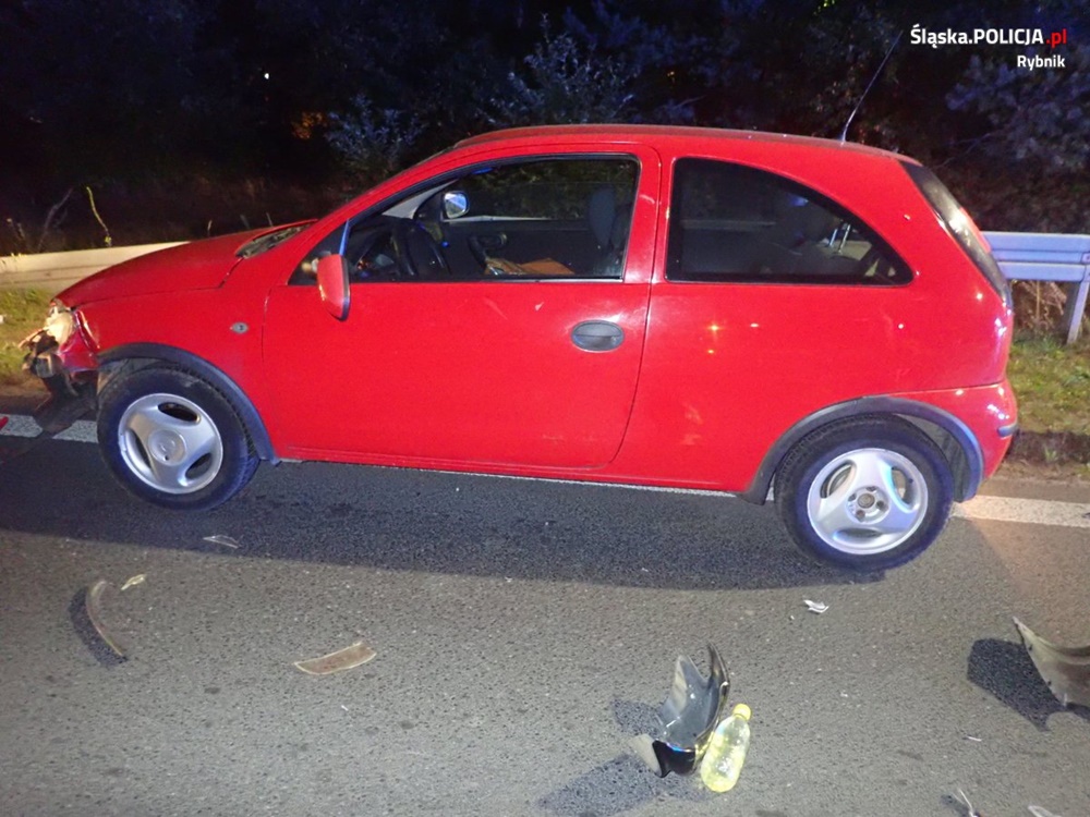 Pijany motorowerzysta spowodował kolizję w Rybniku. 70-latek miał 2 promile alkoholu!