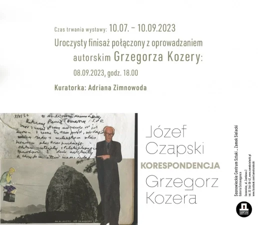 Finisaż wystawy "Józef Czapski, Grzegorz Kozera. Korespondencja" w Centrum Sztuki