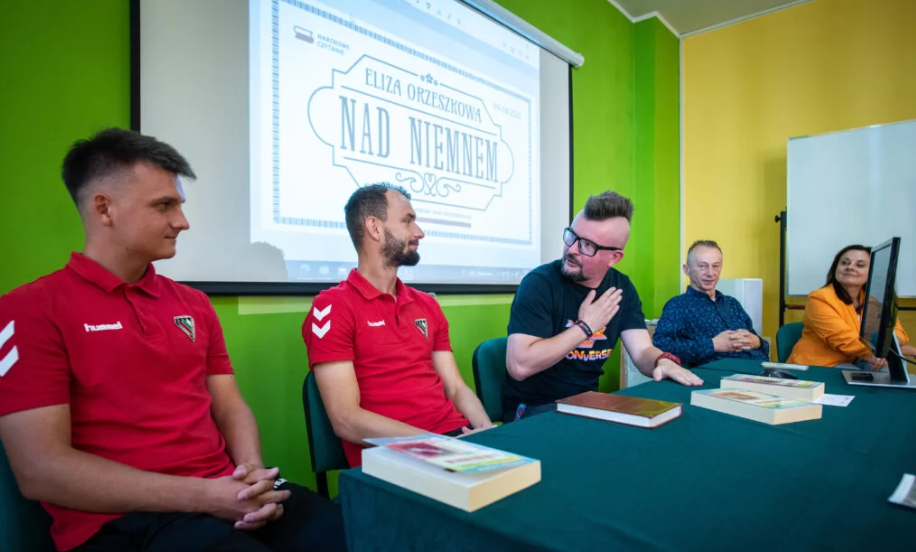 Za nami Narodowe Czytanie z piłkarzami Zagłębia Sosnowiec