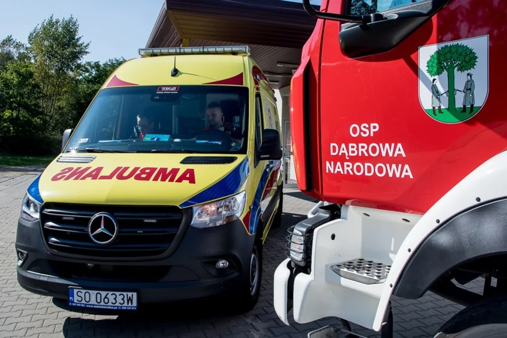 Wspólnie w trosce o życie. Współpraca sosnowieckiego pogotowia i OSP Jaworzno