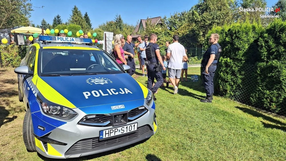 Sosnowieccy dzielnicowi pojawili się na pikniku w Rodzinnych Ogródkach Działkowych