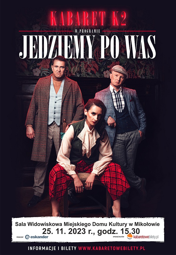 Kabaret K2 wystąpi w Mikołowie!