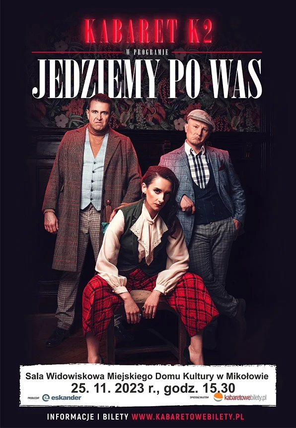 Kabaret K2 wystąpi w Mikołowie!