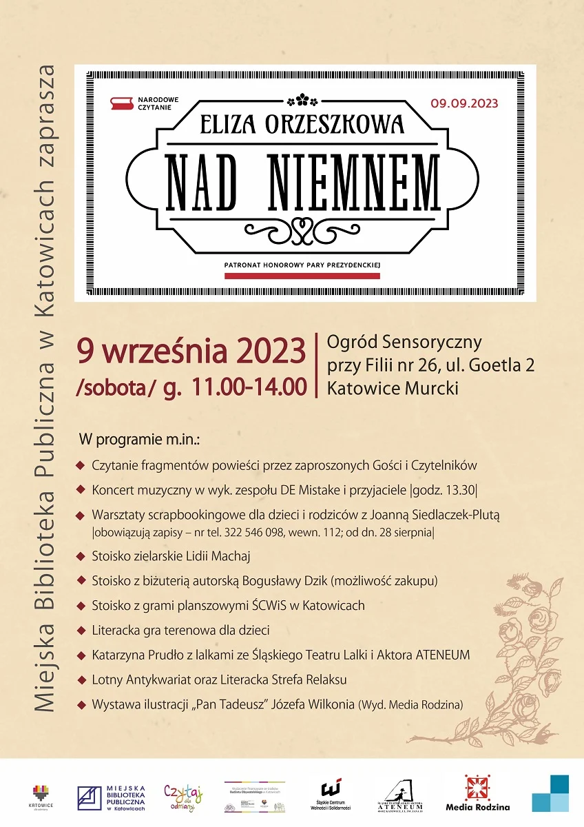 Narodowe Czytanie 2023. Eliza Orzeszkowa "Nad Niemnem"
