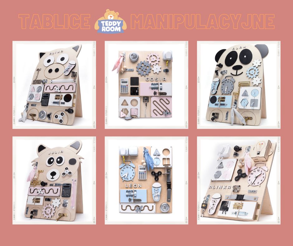 Tablice manipulacyjne dla młodszych i starszych dzieci