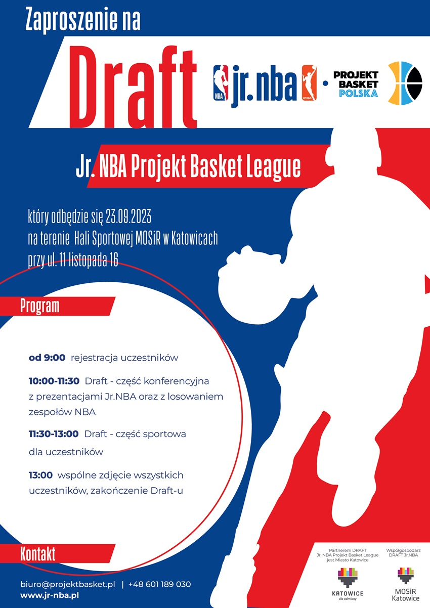 NBA i Stowarzyszenie Projekt Basket rozpoczynają Jr.NBA Projekt Basket League w Polsce