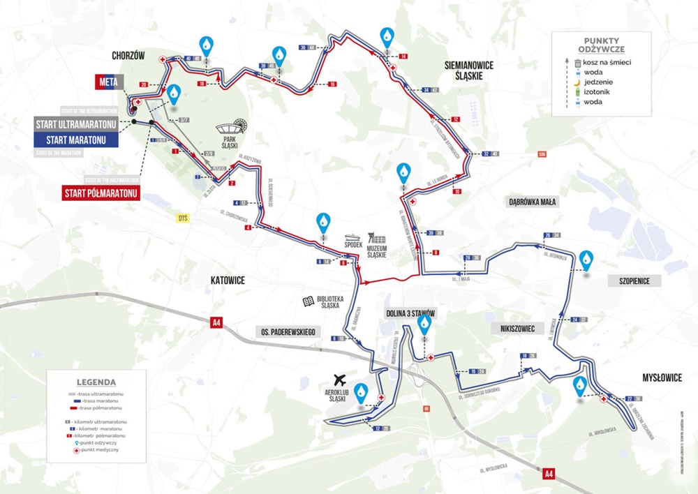 15. Silesia Marathon. Sprawdź utrudnienia w ruchu w Katowicach